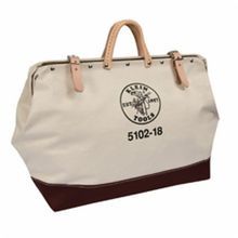 Klein® 5102-18 Heavy Duty Tool Bag, #8 Natural Canvas, Beige