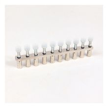 Rockwell Automation Screw Center Jumper, 11 mm Center to Center, 10 Pole, Gray, 1492-W Blocks