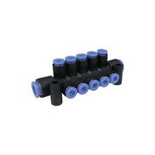 SMC® KM11-08-12-10 KM One-touch Fittings Manifold, Plastic