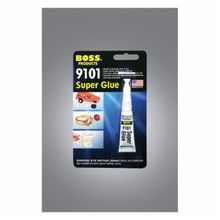 BOSS® by Soudal 9101 Super Glue, 3 g Tube Container, Liquid Form, 1.05 Specific Gravity