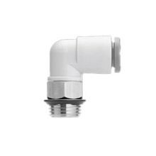 SMC® KQ2L07-U03A 90 deg Gasket Seal Universal Elbow, Elbow, 1/4 x 3/8 in, Tube x Male End Style, PBT