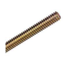 Superstrut® H104 1/4X12 Threaded Rod, 1/4 in, 12 ft OAL, Steel, Gold Galvanized