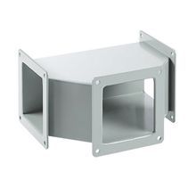 Hoffman F66WT F20 Wireway Tee Fitting, 6 x 6 in, For Use With Type 12 Feed-Through Wireway, 14 ga Steel, Gray