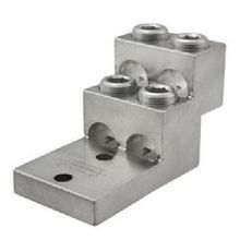 ILSCO® PB4-600 Dual Rated Panelboard Stack Lug, 2 AWG to 600 kcmil Conductor, 3/8 in Bolt/Stud, 1-3/8 in Hole Spacing, For Use With: Aluminum/Copper Conductor