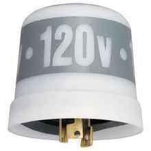 Intermatic® LC4521C LC4500 Locking Thermal Photocontrol, 120 VAC, 1800 W Tungsten, 1000 VA Ballast, Polypropylene