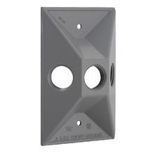 BELL® Weatherproof Cluster Cover, 4-19/32 in L x 2-27/32 in W, Die Cast Aluminum