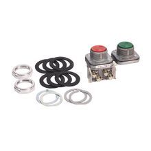 Rockwell Automation 800T-FJ16A Mechanical Interlocked Pushbutton, 30.5 mm, 1NO-1NC Contact Configuration, Extended Head Operator, Green/Red