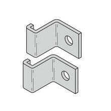 B-Line SB2114AYZ Runway Hold Down Clamp Kit, For Use With Cable Runway, 1-5/8 in, 11 ga Steel, Yellow