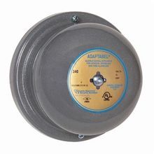 Edwards Signaling™ 340-4G5 Vibrating Bell, 24 VAC, 0.31 A, 98/88 dB Sound Level, Indoor/Outdoor Indoor/Outdoor, Surface Mounting, Specifications Met: UL 464, FM Approved, CSFM Listed, PLC Compatible, 4 in Gong