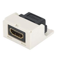 Panduit® PanNet™ CMHDMIIW Mini-Com® Cat 2 HDMI Coupler Module, 0.72 in H x 1.24 in W x 1.37 in D, HDMI® Cable, Female x Female Connection, Off-White