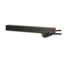APC® AP9566 Basic Rack Power Distribution Unit, 208 VAC, 16 A, 12 Outlets, 3.66 m L Cord, Surface Mount