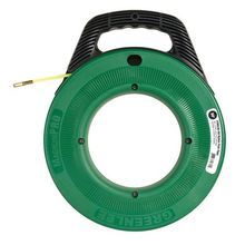 Greenlee® MagnumPRO™ FTN536-50 Non-Conductive Fish Tape, 3/16 in W Tape, 50 ft Tape Length, Round Tape Profile, Nylon Tape Material
