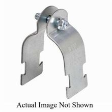 B-Line B2016PAZN B2000 2-Piece Pipe Clamp, 3-1/2 in, For Use With Rigid Conduit, 11 ga Steel, Zinc Plated