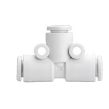 SMC® KQ2T12-00A Union Tee, Tube, 12 mm, Brass/Polybutylene Terephthalate/PP