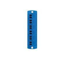 Leviton® Opt-X® 5F100-2LL SDX 12-Count Precision Molded Fiber Optic Adapter Plate, 6 Ports, OS2 Single Mode, Polymer