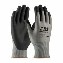 G-Tek® 16-570-S Lightweight Unisex Cut-Resistant Gloves, S, Polyurethane Coating, Glass/HPPE/PolyKor™ Fiber, Knit Wrist Cuff, Resists: Abrasion, Cut, Puncture and Tear, ANSI Cut-Resistance Level: A3