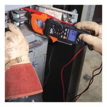 Klein® CL800 Clamp Meter, 600 A, 1000 VAC/VDC Electrical Rating, 60 MOhm Resistance, 1 Hz to 500 kHz Frequency, 1.38 in Jaw, Digital LCD Display