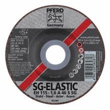 PFERD 63162 Performance Line SG Depressed Center Wheel, 4-1/2 in Wheel Diameter, 0.045 in Wheel, 7/8 in Center Hole, A46 Grit, Aluminum Oxide Abrasive