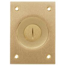 Wiring Device-Kellems S2425 Machined Standard Floor Box Cover, 4.15 in L x 2.99 in W, Brass