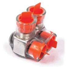 ABB Homac® CSB 2/0-4 2-Way 4-Outlet Encapsulated Insulated Multi-Tap Cable Block, Stranded Aluminum/Copper Conductor, 14 to 2/0 AWG Run/Main, Aluminum