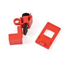 Brady® EZ Paneloc™ 65396 Clamp-On Circuit Breaker Lockout, For Use With: Circuit Breaker, 1 Padlock Maximum, 0.281 in Padlock Shackle Maximum Diameter, LOTO-14 Polypropylene, Red