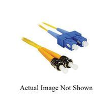 CP Technologies® ClearLinks™ STSC-SMD-03 Twist Lock to Duplex Riser Singlemode Zipcord Fiber Optic Patch Cord, 9 um Core, 3 m L