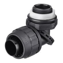 PREMISE WIRING SwivelLok® PS0509NBK Male Multi-Position Non-Metallic Standard Liquidtight Connector, 1/2 in Trade, For Use With PolyTuff® Non-Metallic Conduit, Nylon, Smooth