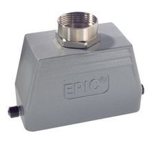 EPIC® 10040700 H-B 10 TG-RO Low Industry Standard Insert Hood With Single Lever, Top Entry Position, Straight Entry, Aluminum Alloy