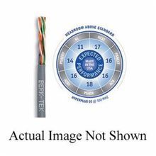 Berk-Tek® HyperPlus 10032232 Cat 5e UTP Plenum Cable, (4-Pair) 24 AWG Bare Solid Copper Conductor, 1000 ft L