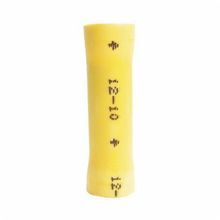 Scotchlok™ MV10BCX Standard Butt Connector, 12 to 10 AWG Conductor, 1.2 in L, Seamless Barrel, Copper, Yellow