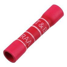 Sta-Kon® 2RA18X RA Series Insulated Butt Splice, 22 to 18 AWG Conductor, 1.13 in L, Copper, Red