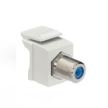 QuickPort® 41084-FTF Type F Feed Through Adapter, RG6/RG59 Coaxial Cable