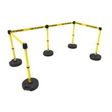 Banner Stakes PL4590 PLUS Barrier Set X5, Yellow 