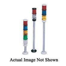 Allen-Bradley Control Tower™ 855EP-G24Y3Y5Y4P1 Pre-Assembled Stack Light With Cap, 24 VAC/VDC, LED Lamp, 3 Lights, Gray, 100000 hr Average Life