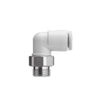 SMC® KQ2L06-G01A Tube Elbow, 6 mm x G1/8 Nominal, Male Threaded x Push-In, Brass