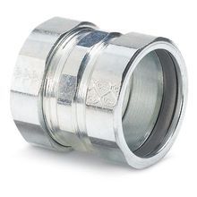 Steel City® HK-402 Threadless Compression Coupling, 3/4 in, For Use With Rigid/IMC Conduit, Steel, Zinc Plated