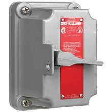 Killark® FXS Factory Sealed Tumbler Switch With Cover, 120/277 VAC, 20 A, NEMA 3/7/9