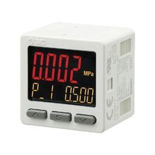 SMC® ISE20-P-P-N01-L 3-Screen Digital Pressure Sensor, -0.1 to 1 MPa Pressure, 12 to 24 VDC, 25 mA, +/-2% Full Scale, +/-1 Digit Accuracy, 1-Digital/PNP Open Collector Output