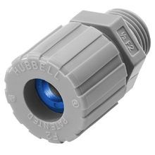 Wiring Device-Kellems SHC1023CR Low Profile Non-Metallic Straight Cord Connector, 1/2 in Trade, Cable Openings: 0.38 to 0.5 in, Nylon