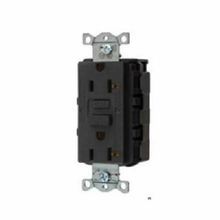 Wiring Device-Kellems GFRST20SNAPBK 1-Phase Duplex Heavy Duty Self-Test GFCI Receptacle, 125 VAC, 20 A, 2 Pole, 3 Wires, Black