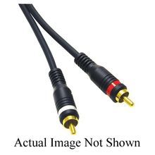 Quiktron® C2G® Velocity™ 13034 Stereo Audio Cable, 12 ft L, RCA Stereo Audio Male x RCA Stereo Audio Male Connector, Tinned Copper Conductor, PVC Jacket