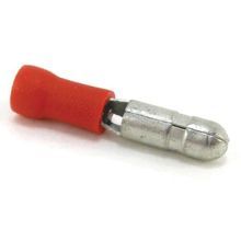 ABB Catamount® TV18-4MB-L Insulated Male Bullet Disconnect, 22 to 16 AWG, 0.157 in Diameter Bullet, Brass, Red