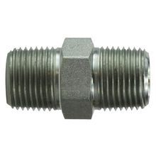 Midland Industries 540486 Hex Pipe Nipple, Steel, 1/2 x 3/8 in, MPT End Style, Pipe Nipple