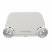 Lithonia Lighting® Contractor Select™ EU2L M12 Low Profile Emergency Light Unit, 0.75 W Lamp, LED Lamp, 120/277 VAC, 2 Heads, Thermoplastic