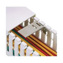 Panduit® FWR-C Wire Retainer, 1-1/2 to 4 in W, For Use With Types F and HN Wiring Duct, Lead-Free PVC, Dark Beige