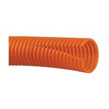 Panduit® CLT50F-C3 Corrugated Loom Tubing, 0.51 in ID x 100 ft L x 0.007 to 0.02 in THK, Polyethylene, Orange