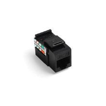 GigaMax® QuickPort® 5G108-RE5 8-Conductor 8-Position UTP Connector, Cat 5e Module, Panel Mounting, 1 Ports, Plastic