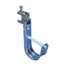 ERICO® CADDY® CAT64BC J-Hook With Beam Clamp, 4 in, Flange Mount, Steel