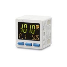 SMC® ZSE20BF-T-01-W ZSE20B 3-Screen Display High Precision Digital Pressure Switch, PNP Output, 12 to 24 VDC