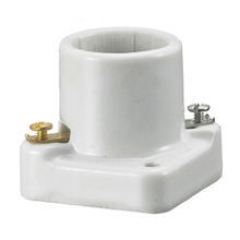 Wiring Device-Kellems RL152 Pony Cleat Lamp Socket, 660 W Wattage, 250 VAC, 2.64 A, E26 Medium Lamp Base, Incandescent Lamp